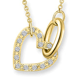 Anhänger mit Kette "Intersecting Heart"