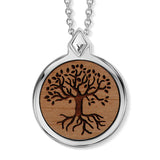 Anhänger mit Kette "Wooden Tree of Life"