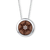 Anhänger mit Kette "Simone Wood Edelweiss"